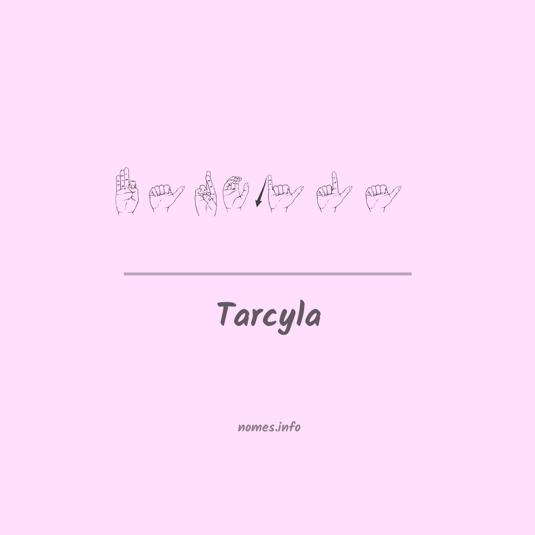 Tarcyla em Libras
