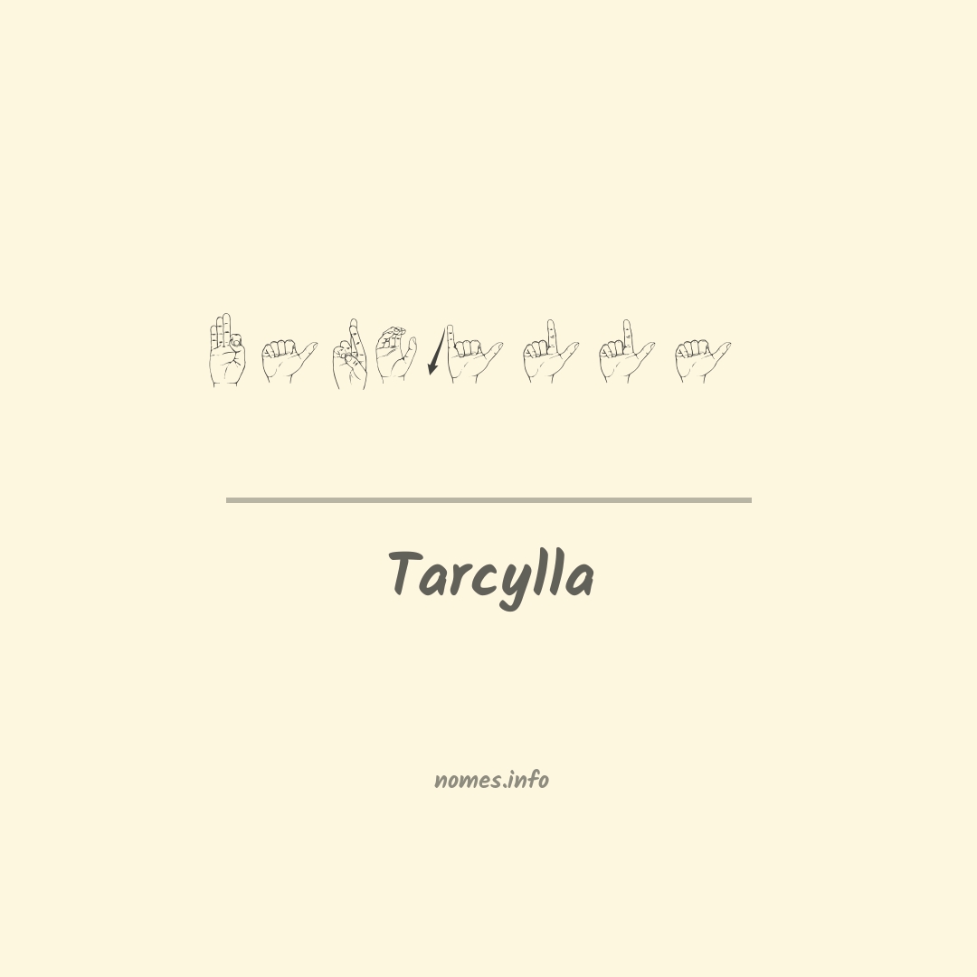 Tarcylla em Libras