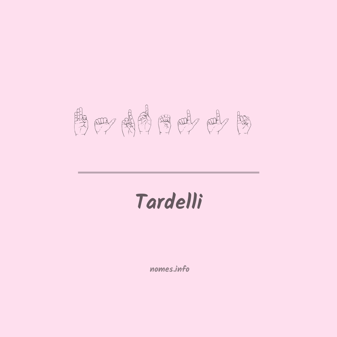 Tardelli em Libras Tardelli em Libras