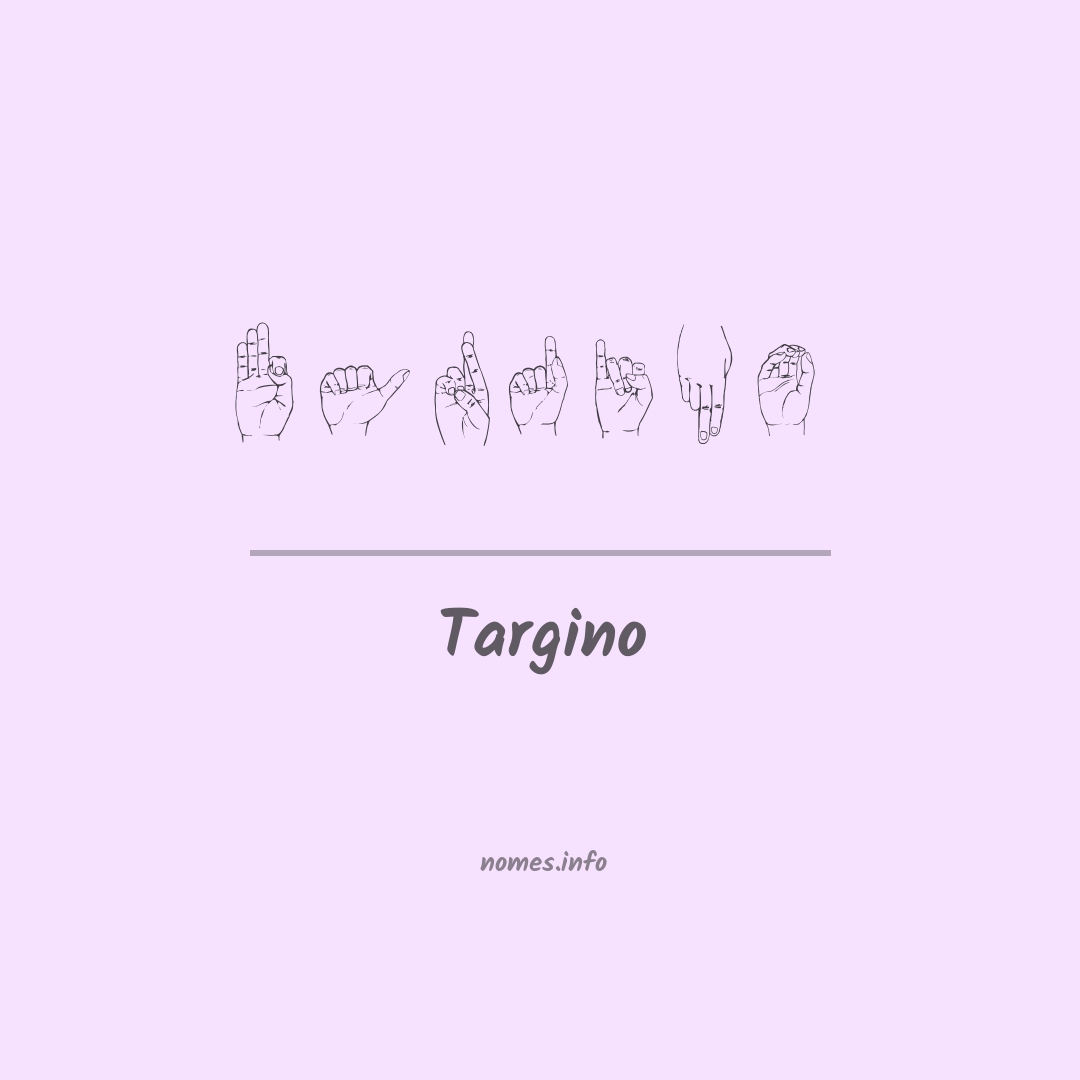 Targino em Libras