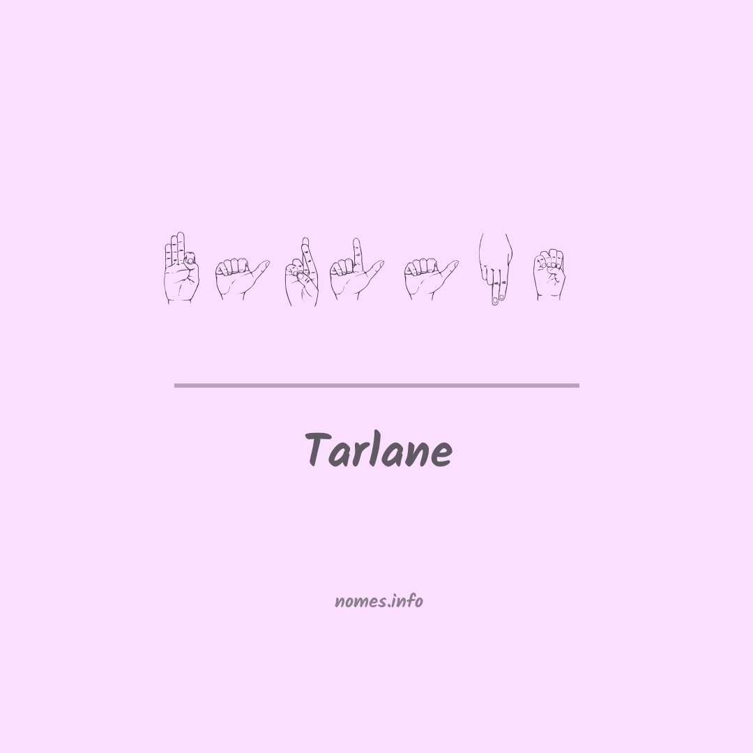 Tarlane em Libras
