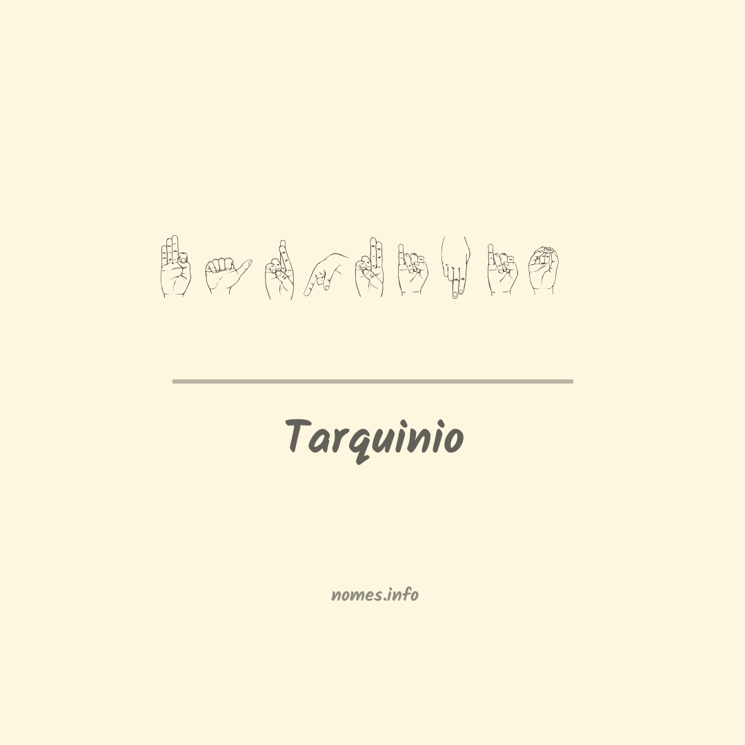 Tarquinio em Libras