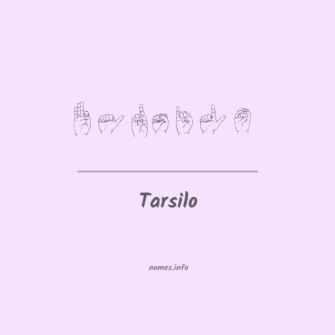 Tarsilo em Libras