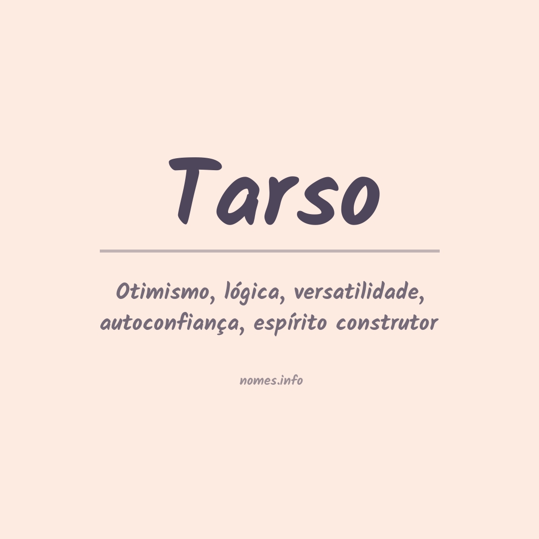 Significado do nome Tarso