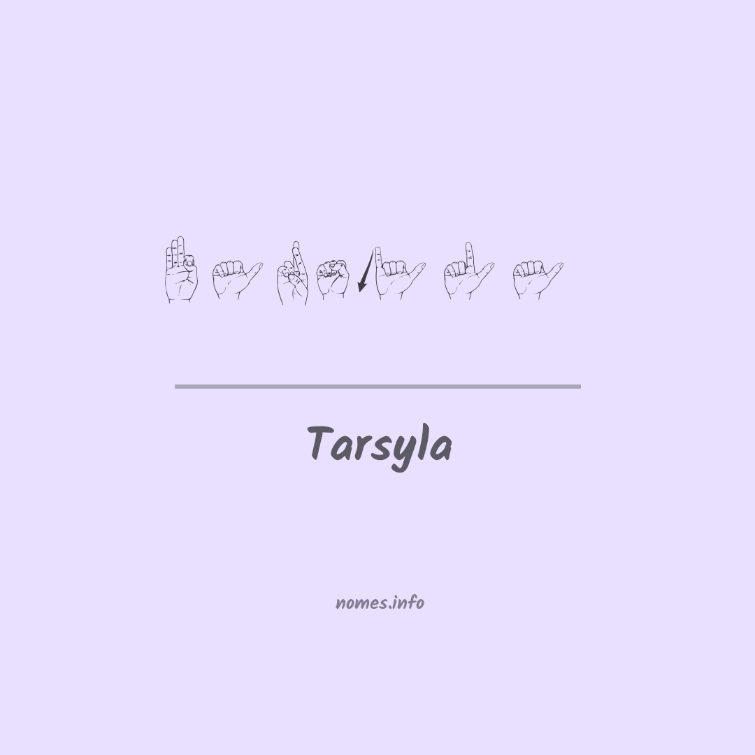 Tarsyla em Libras