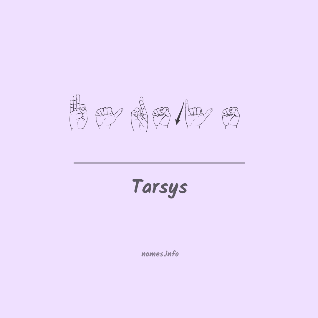 Tarsys em Libras