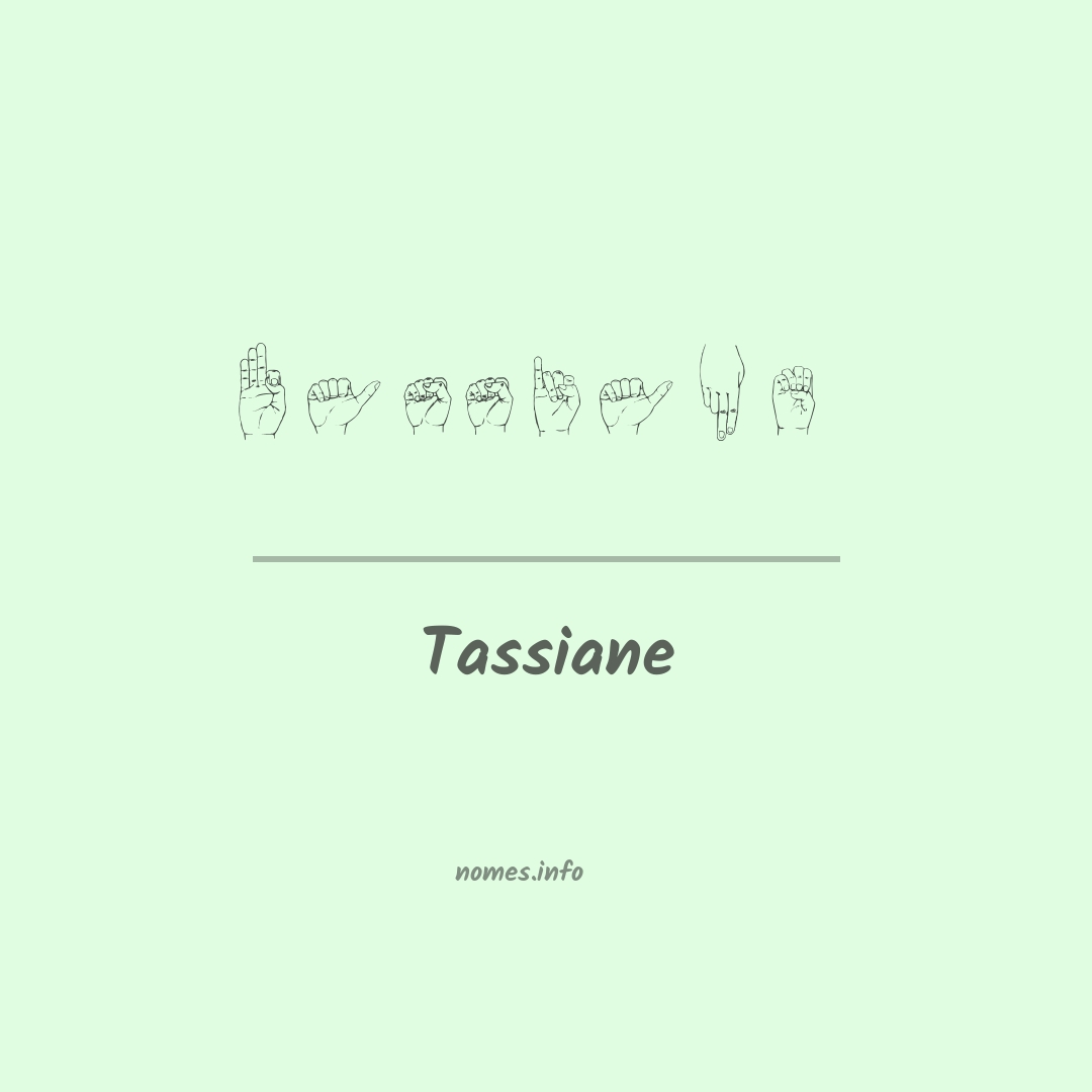 Tassiane em Libras