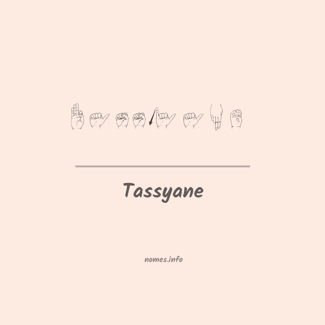 Tassyane em Libras