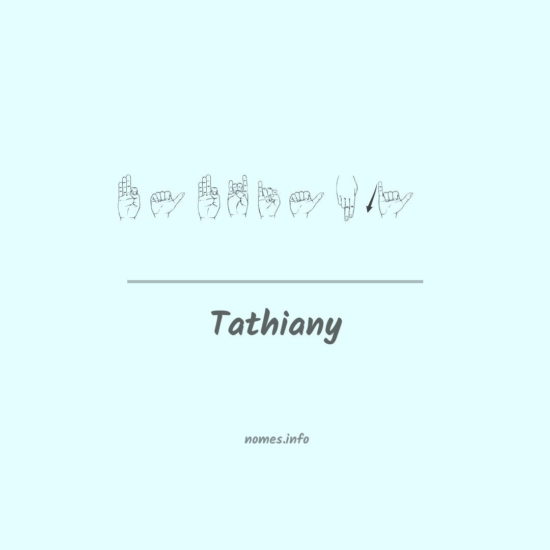 Tathiany em Libras