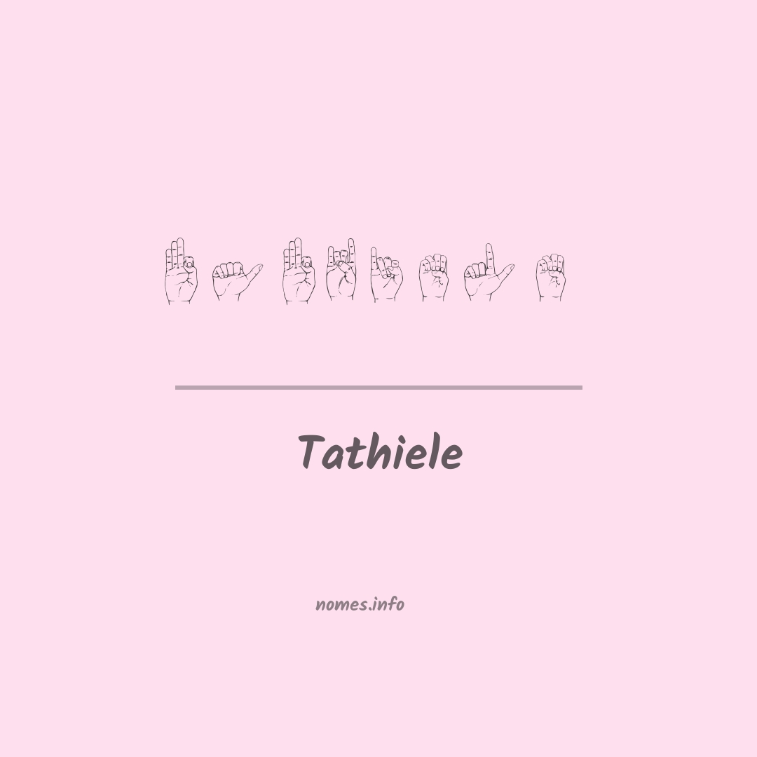 Tathiele em Libras Tathiele em Libras