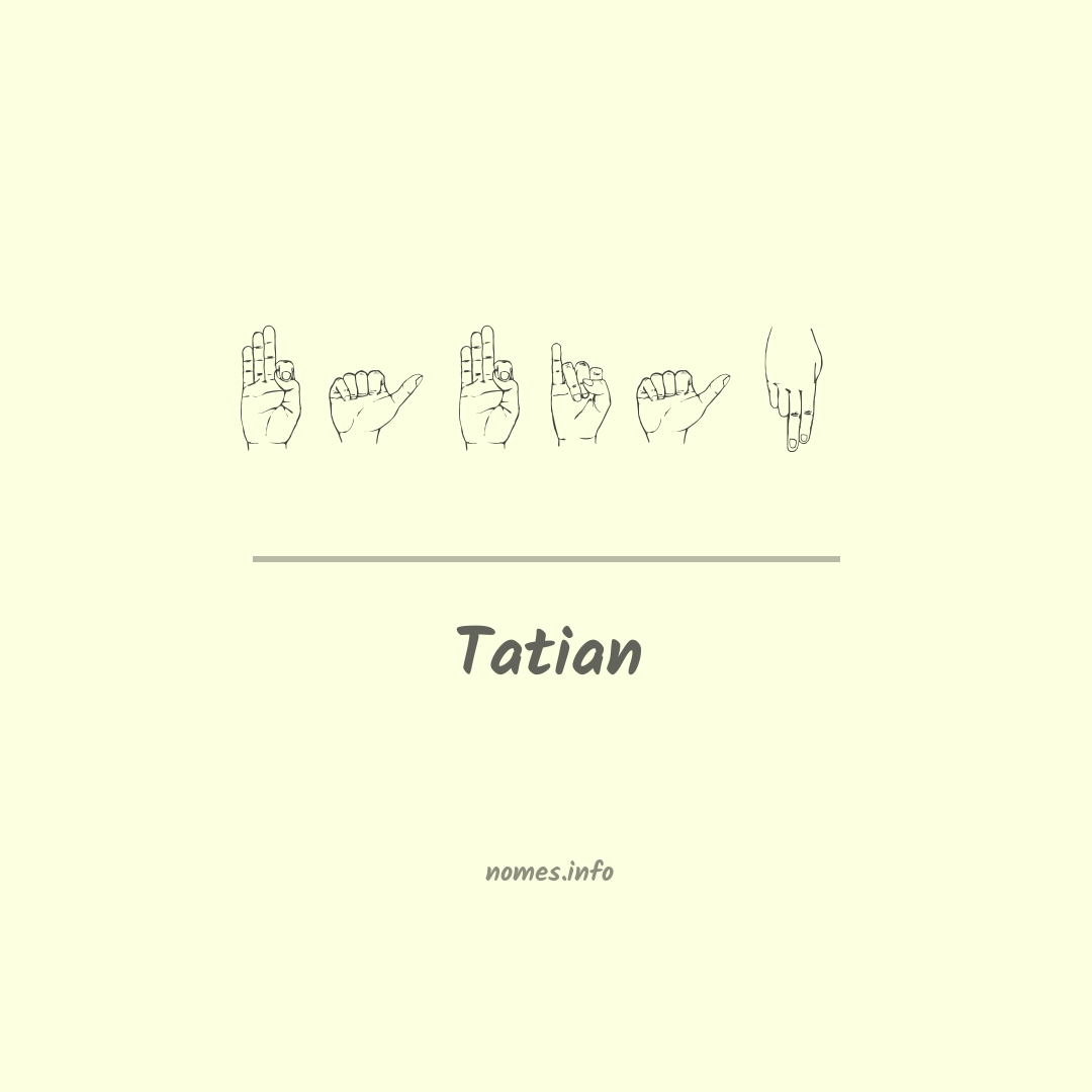 Tatian em Libras