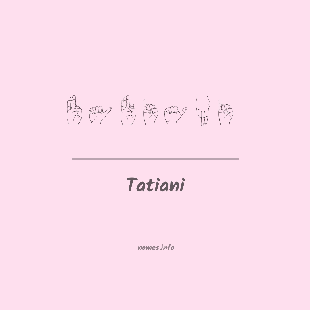 Tatiani em Libras