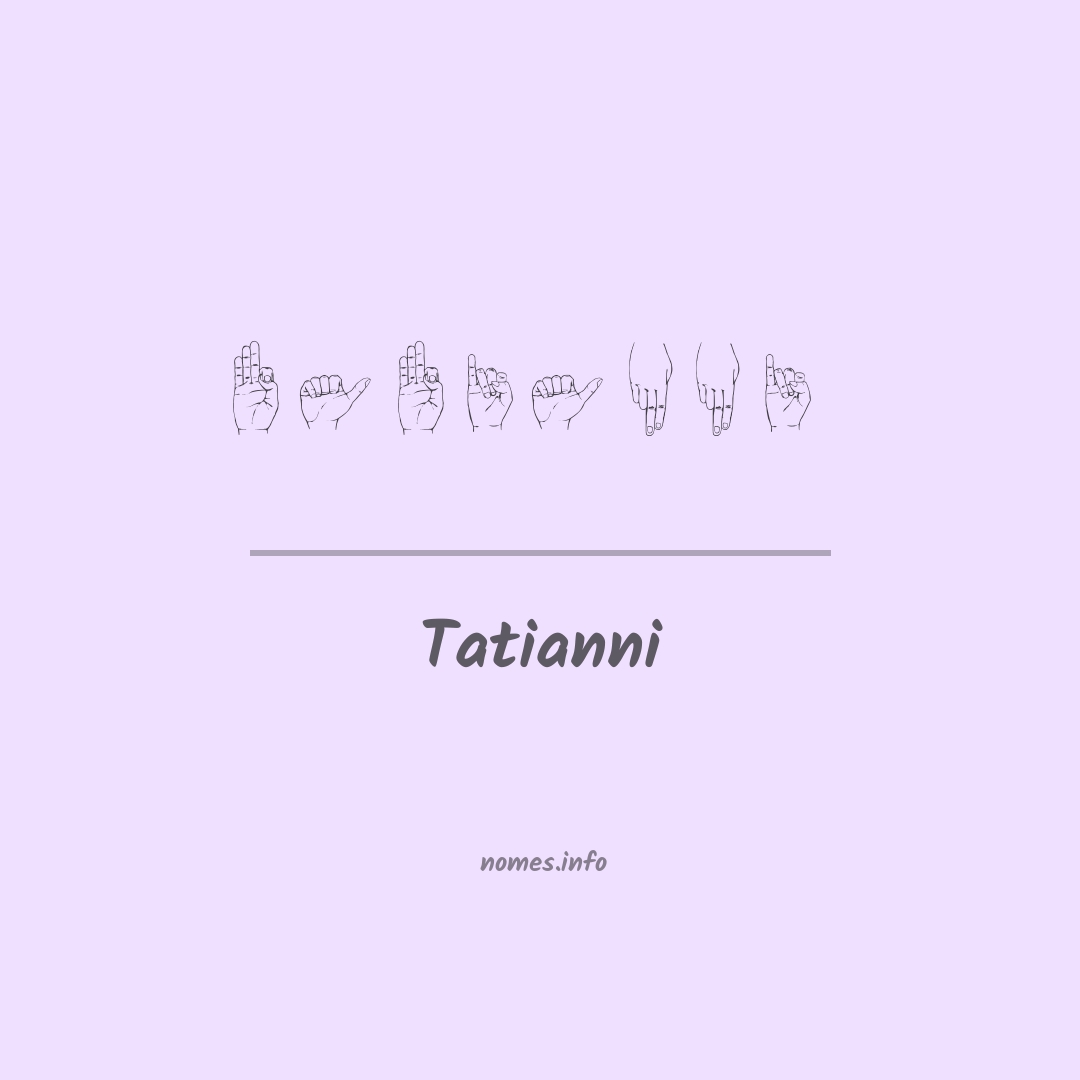 Tatianni em Libras