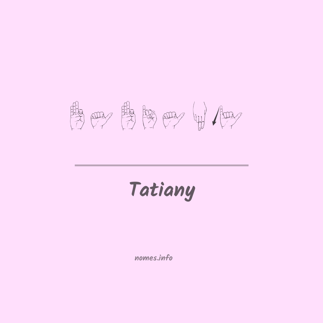 Tatiany em Libras