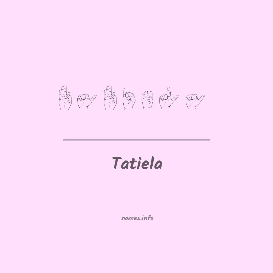 Tatiela em Libras