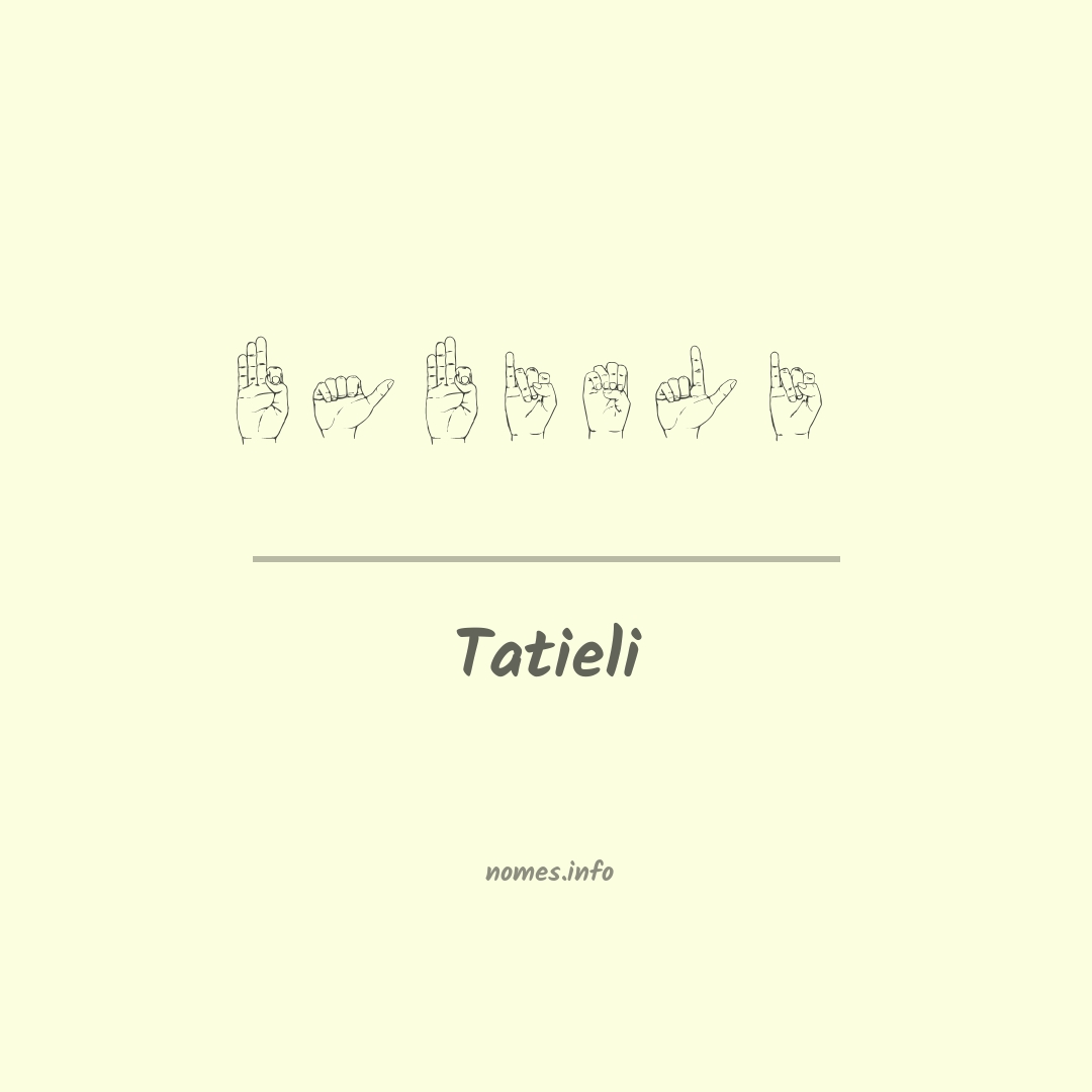 Tatieli em Libras
