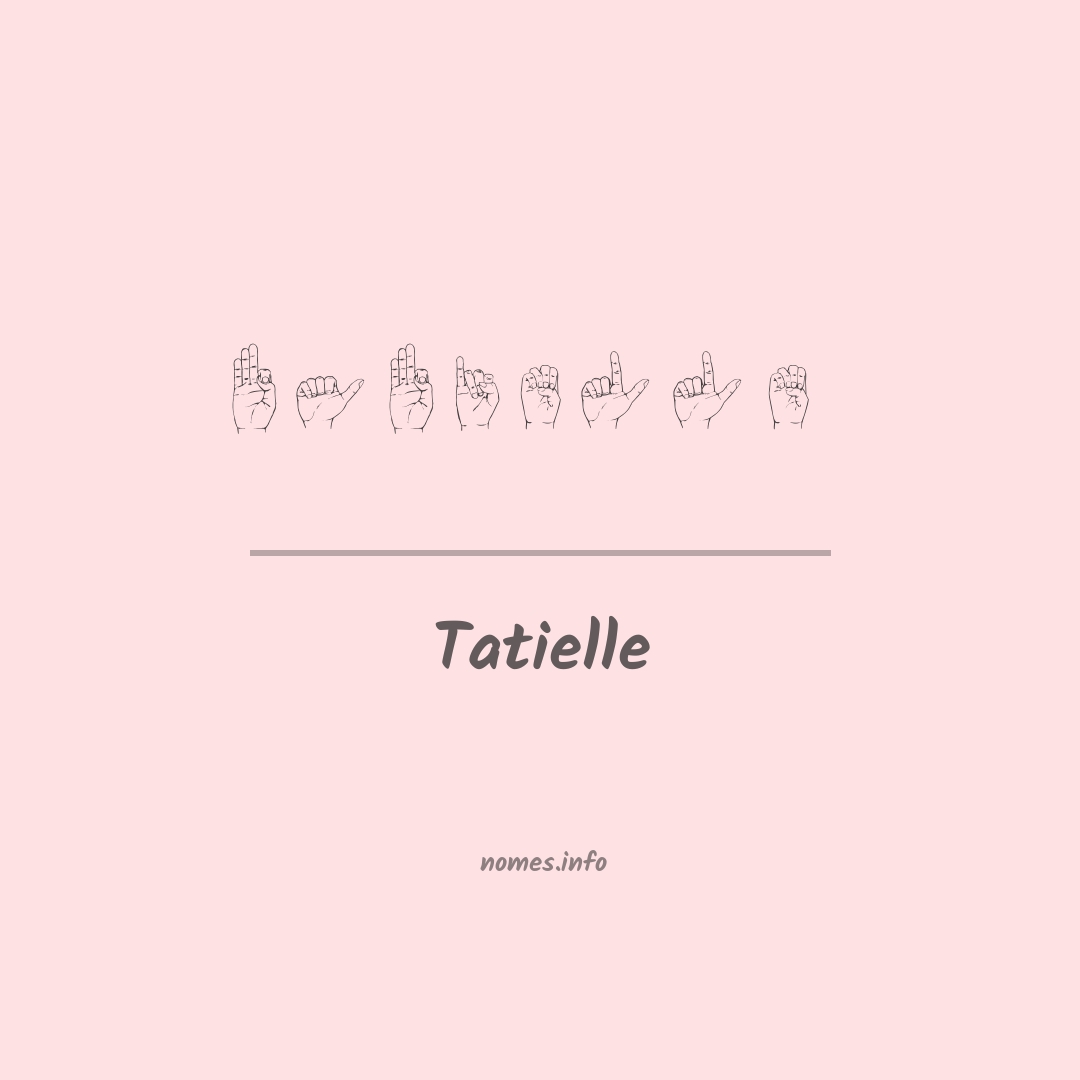 Tatielle em Libras