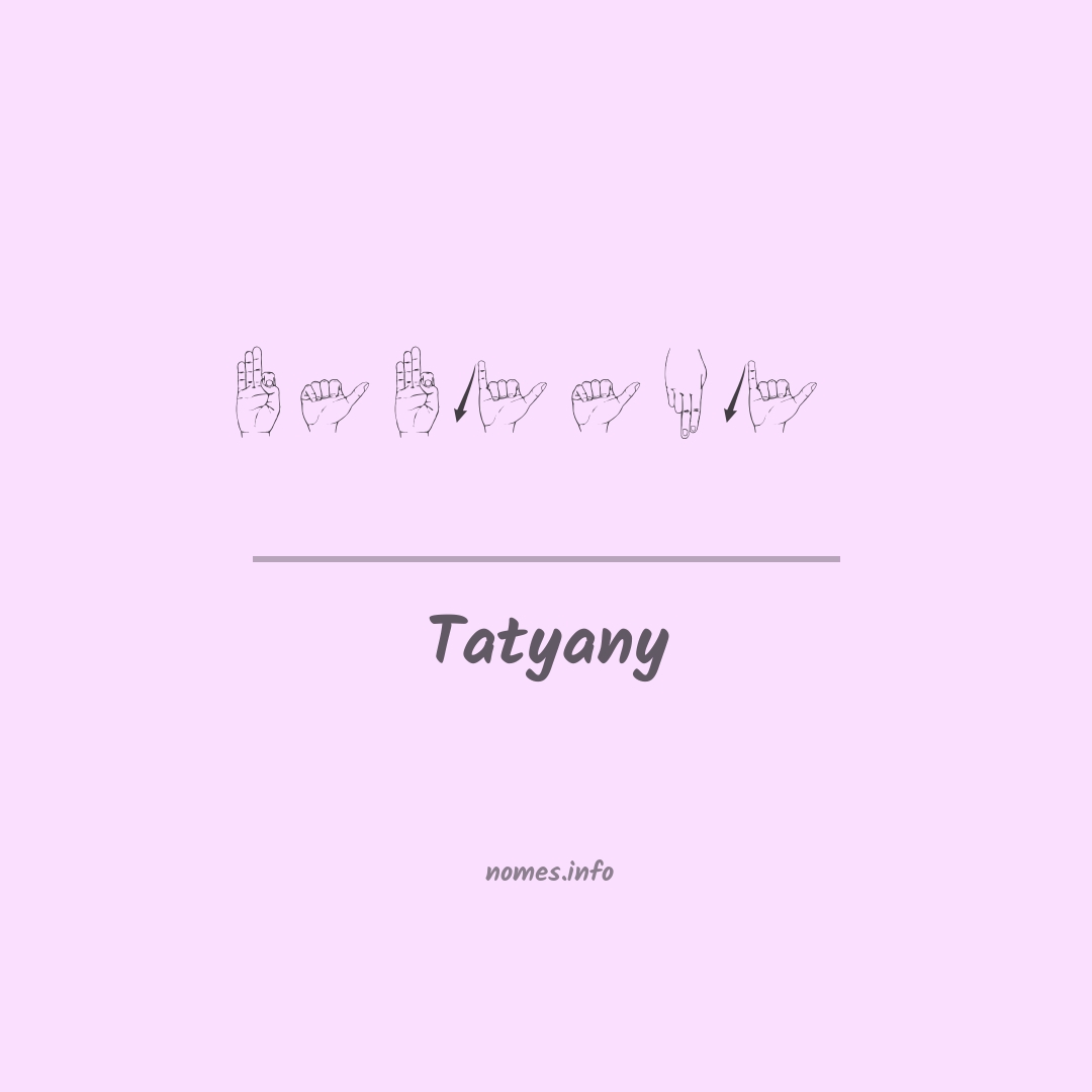 Tatyany em Libras
