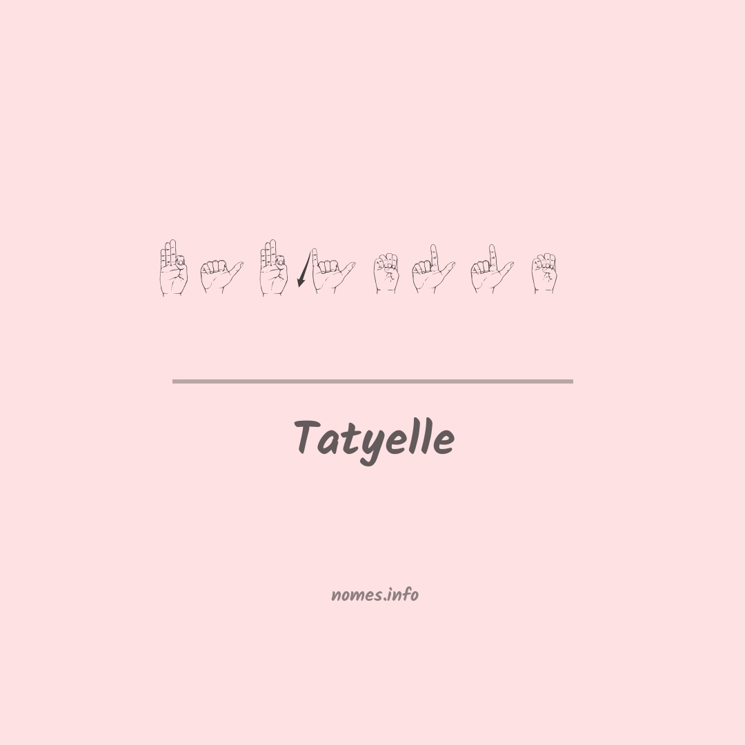 Tatyelle em Libras