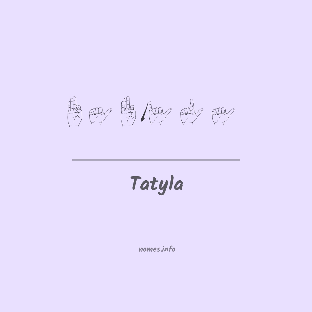 Tatyla em Libras