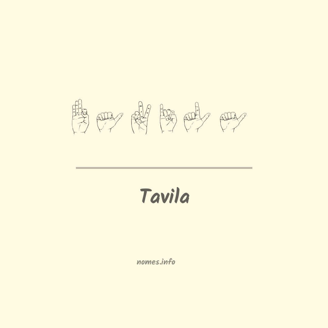 Tavila em Libras