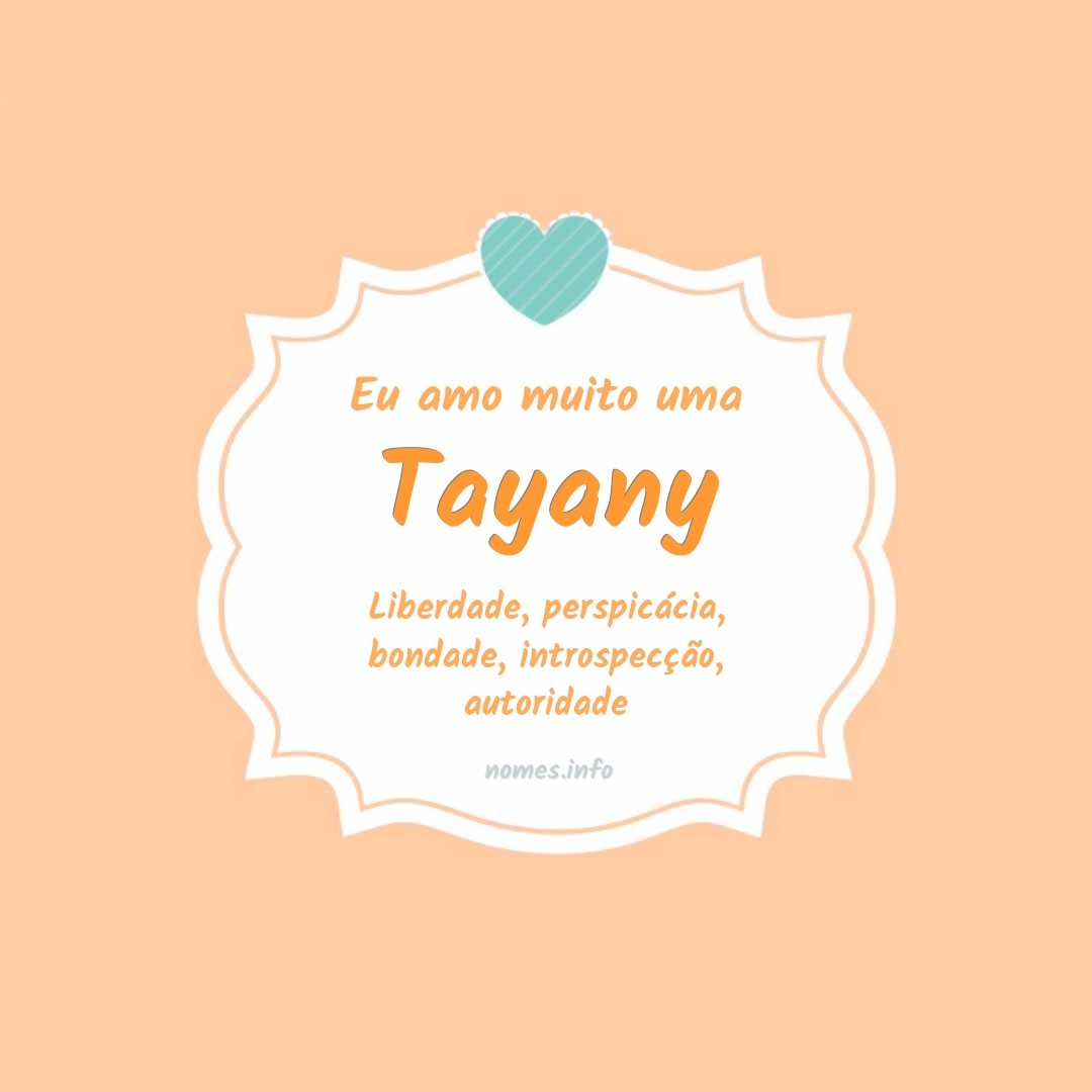 Eu amo muito Tayany