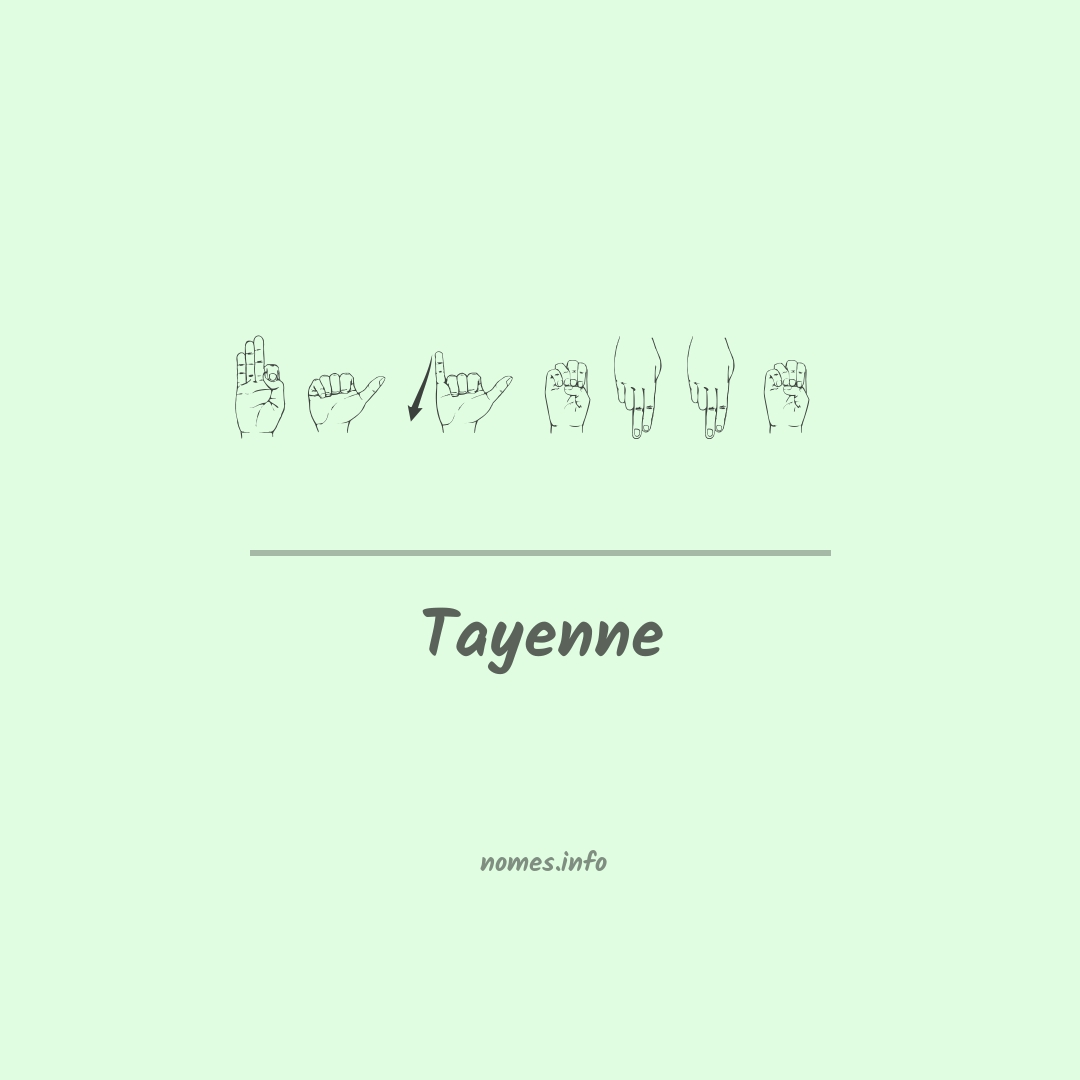 Tayenne em Libras
