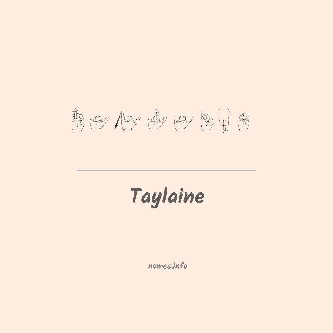 Taylaine em Libras