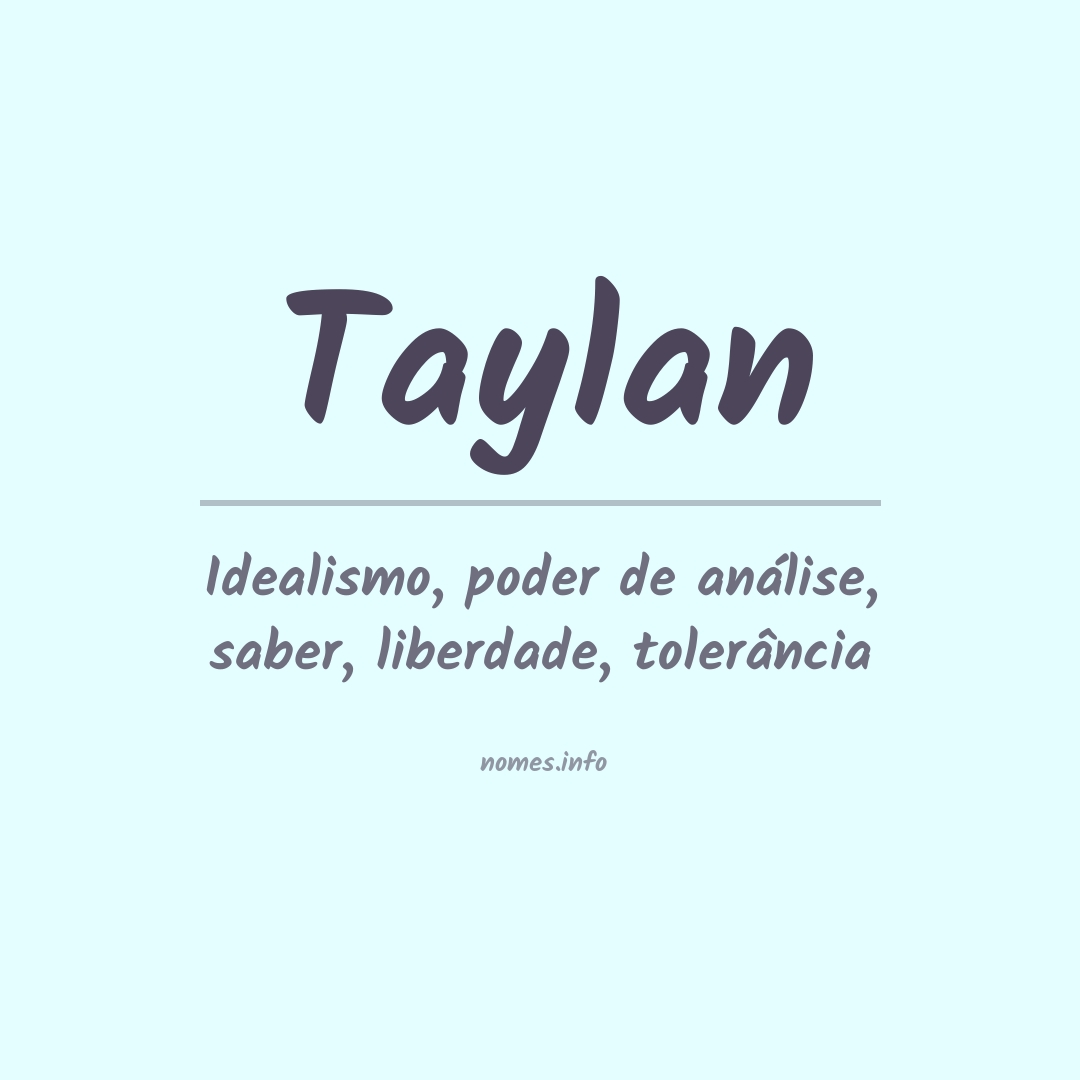 Significado do nome Taylan