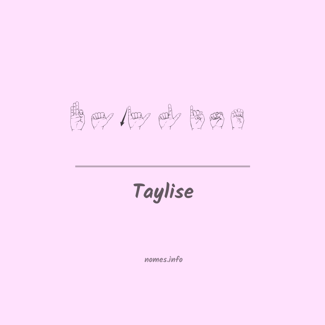 Taylise em Libras