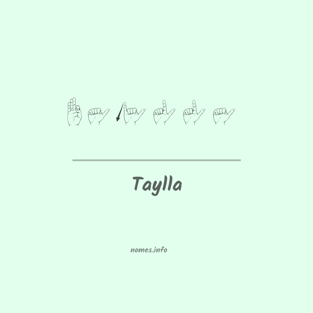 Taylla em Libras