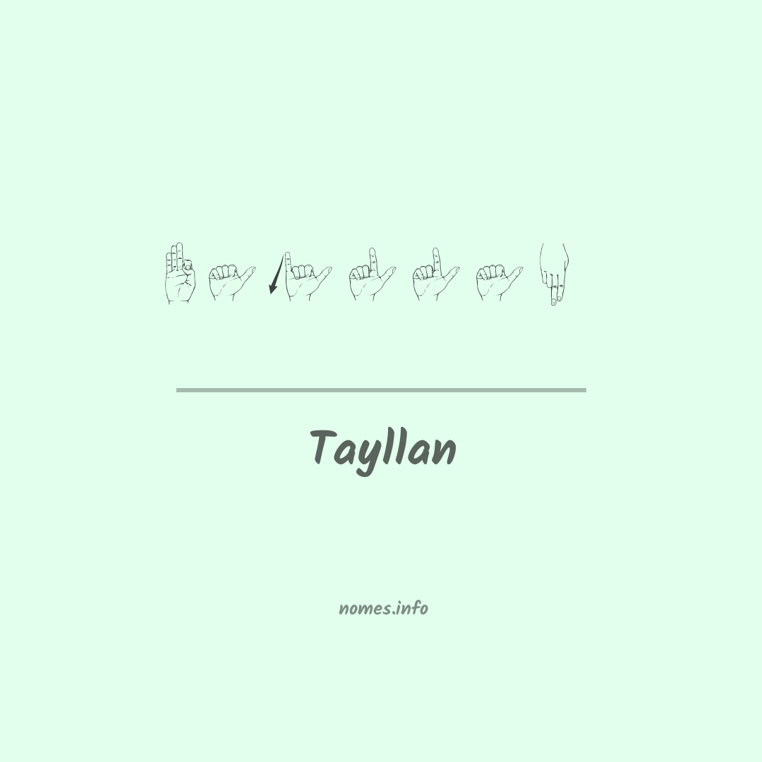 Tayllan em Libras