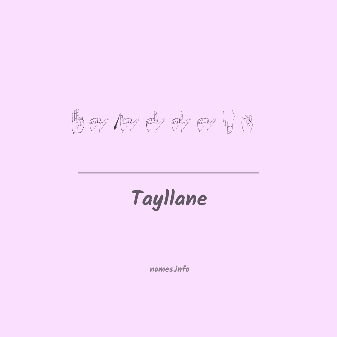 Tayllane em Libras