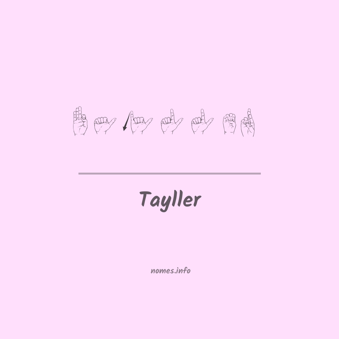 Tayller em Libras