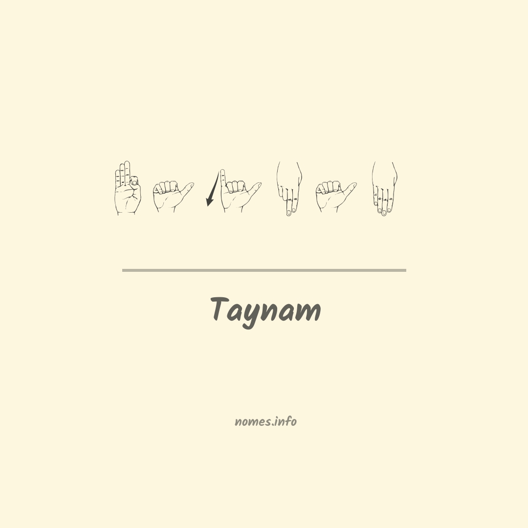 Taynam em Libras