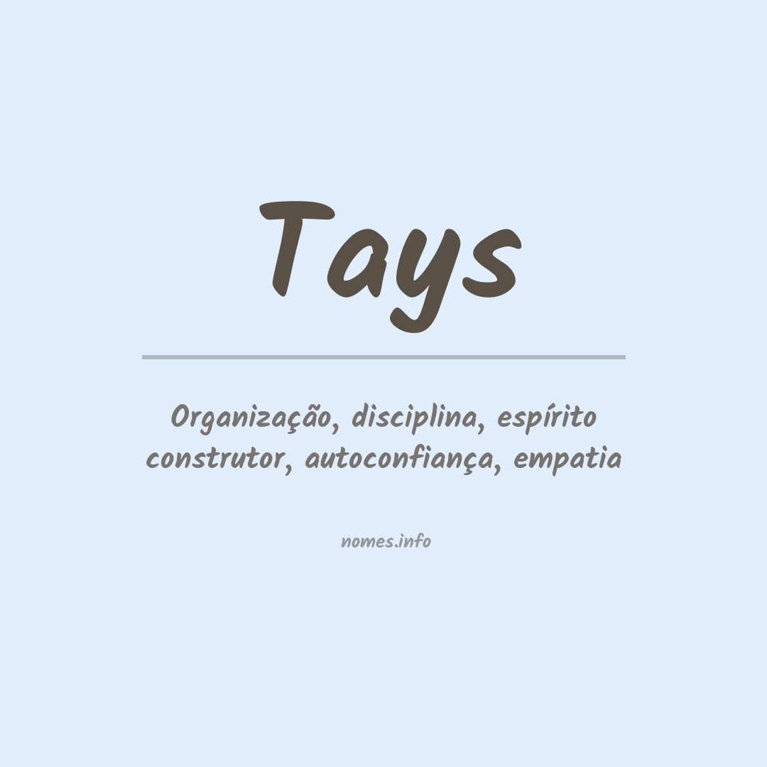 Significado do nome Tays