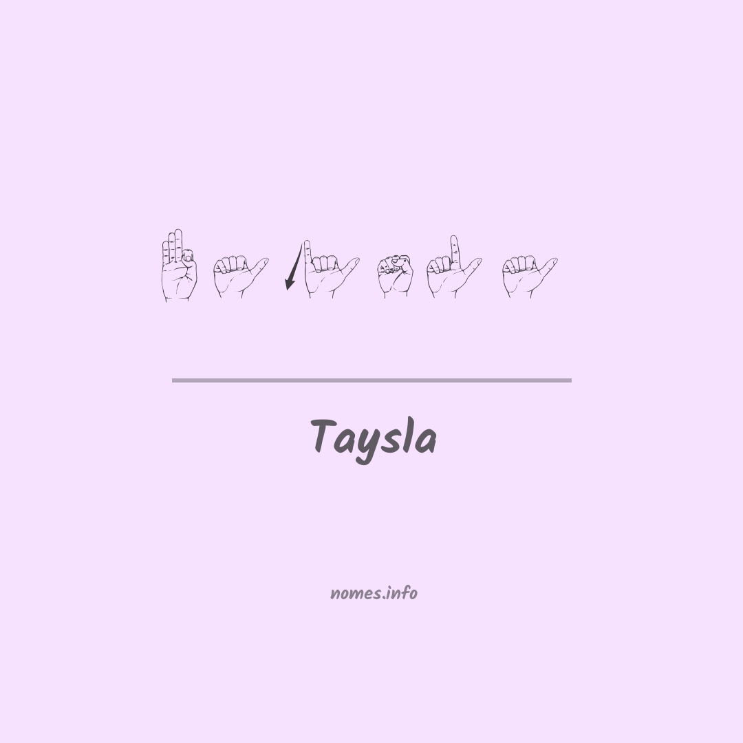 Taysla em Libras