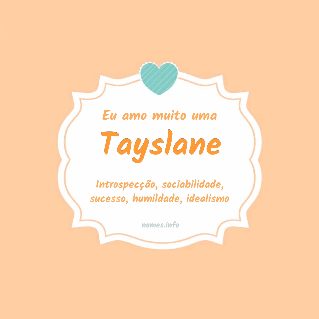 Eu amo muito Tayslane