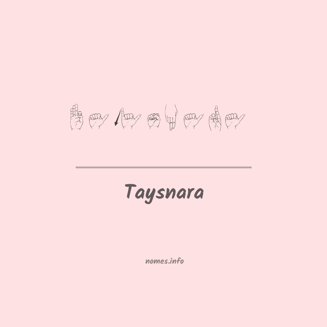 Taysnara em Libras Taysnara em Libras