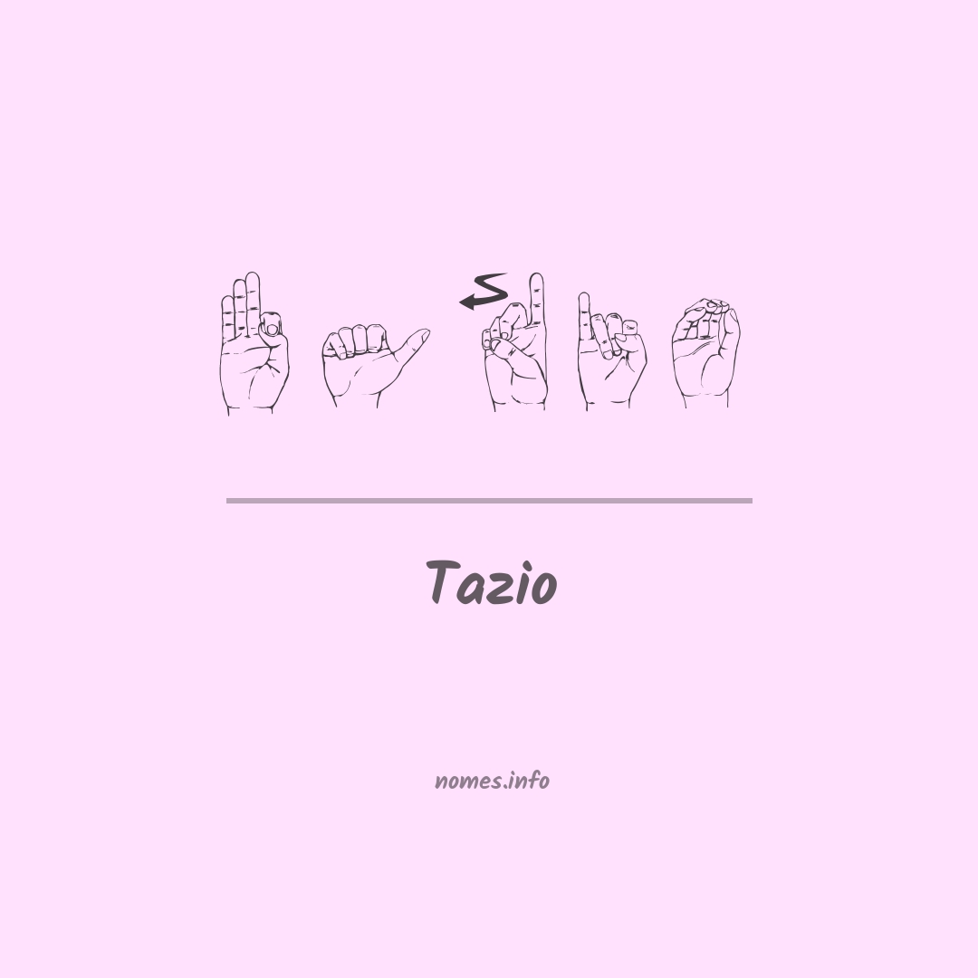Tazio em Libras