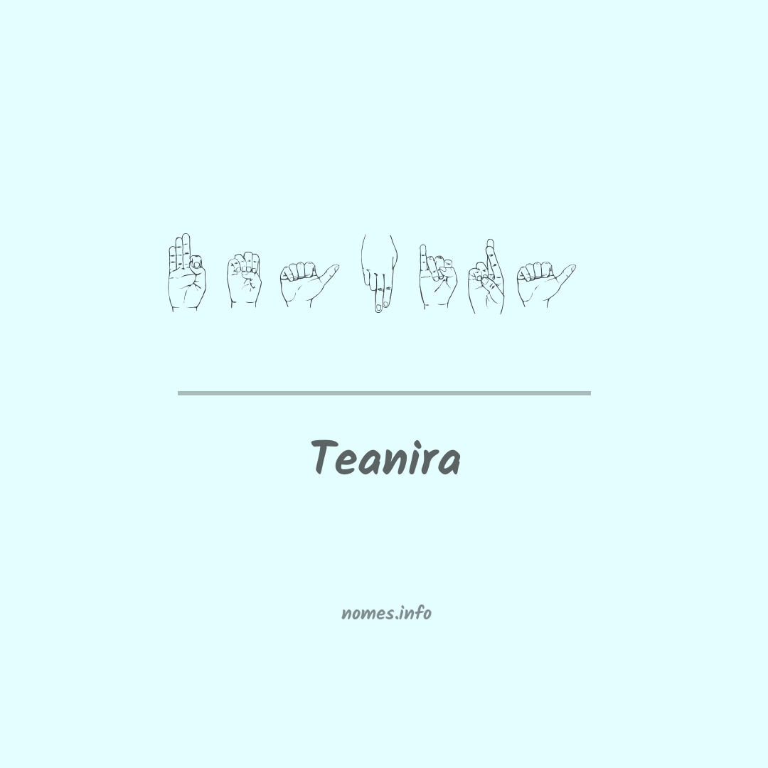 Teanira em Libras