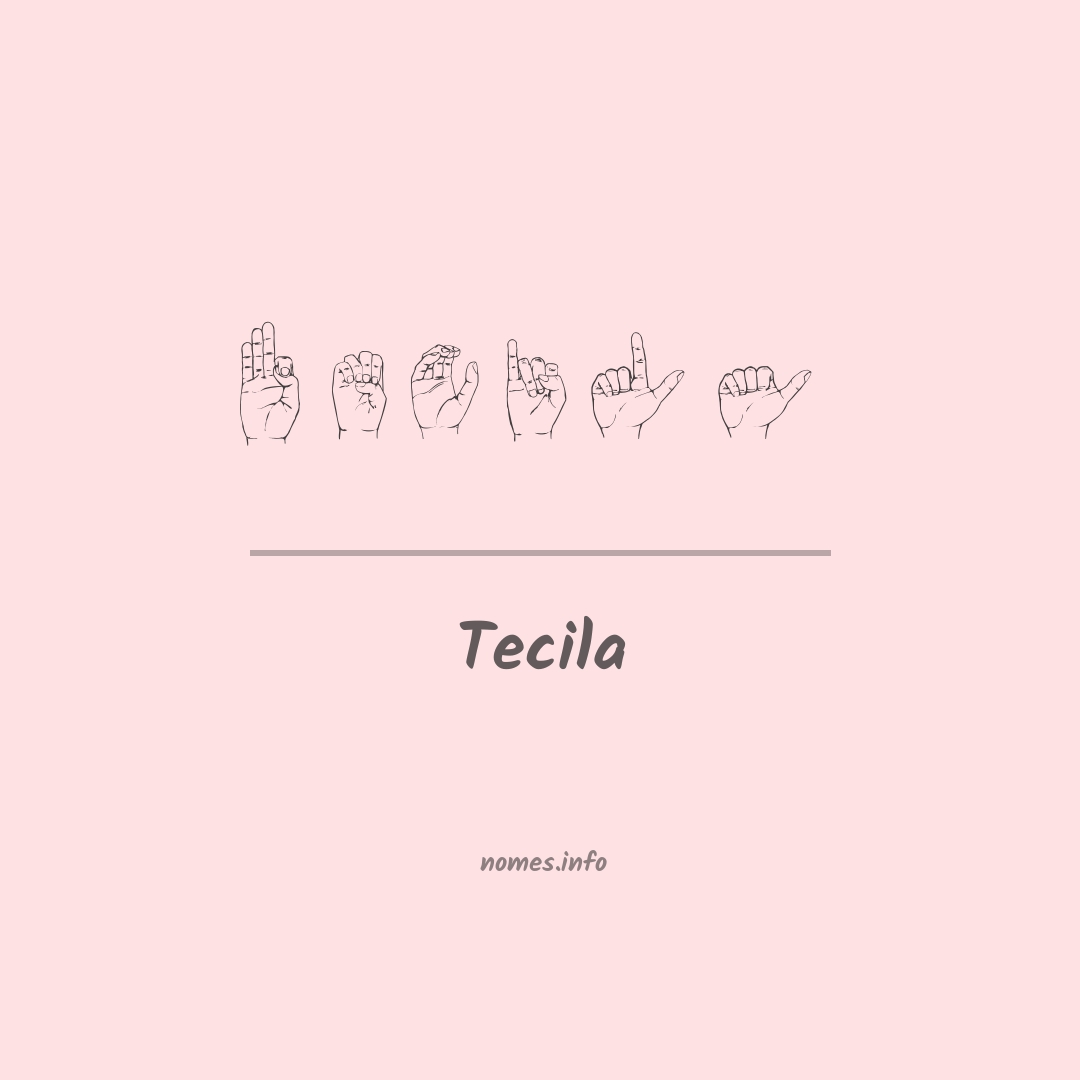 Tecila em Libras