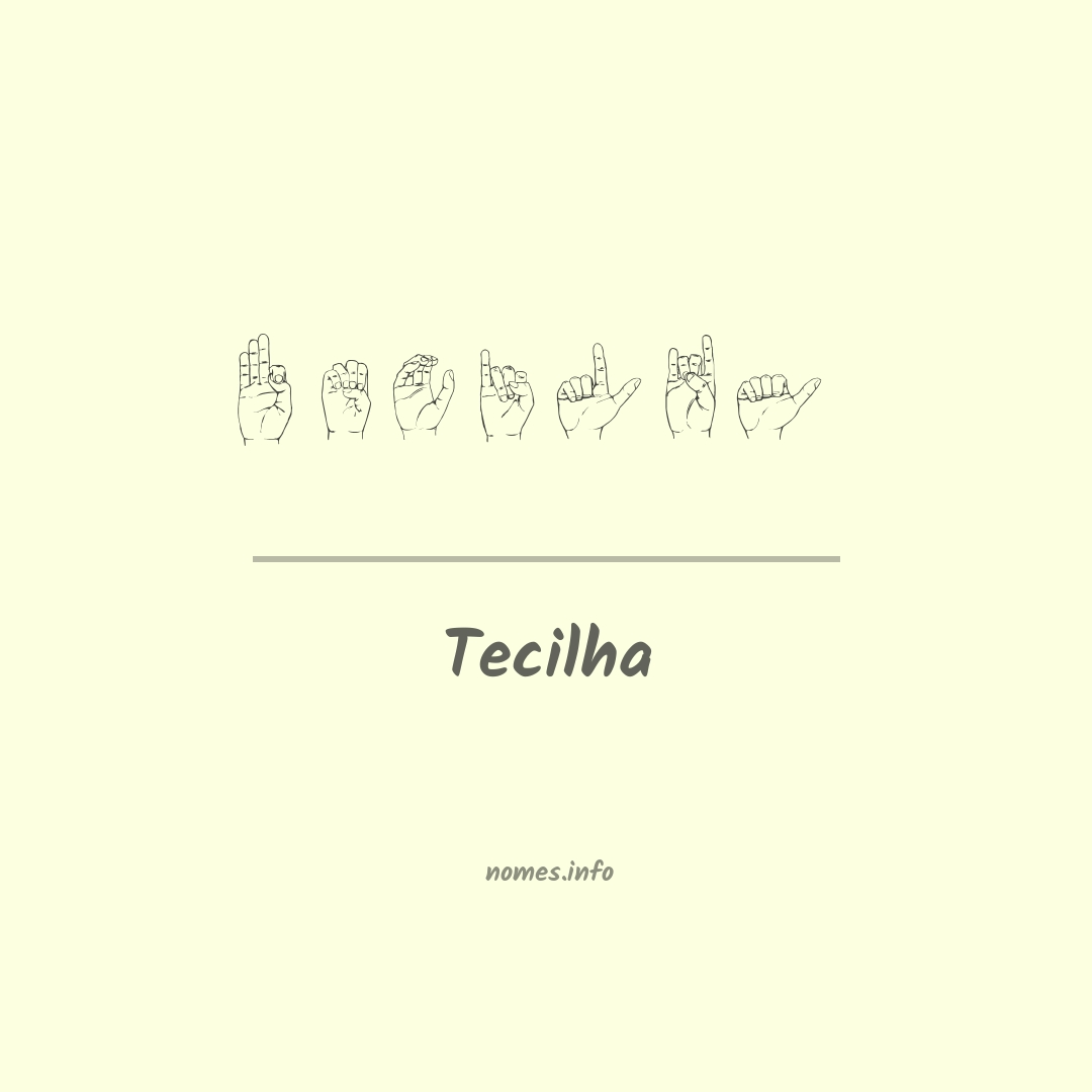 Tecilha em Libras