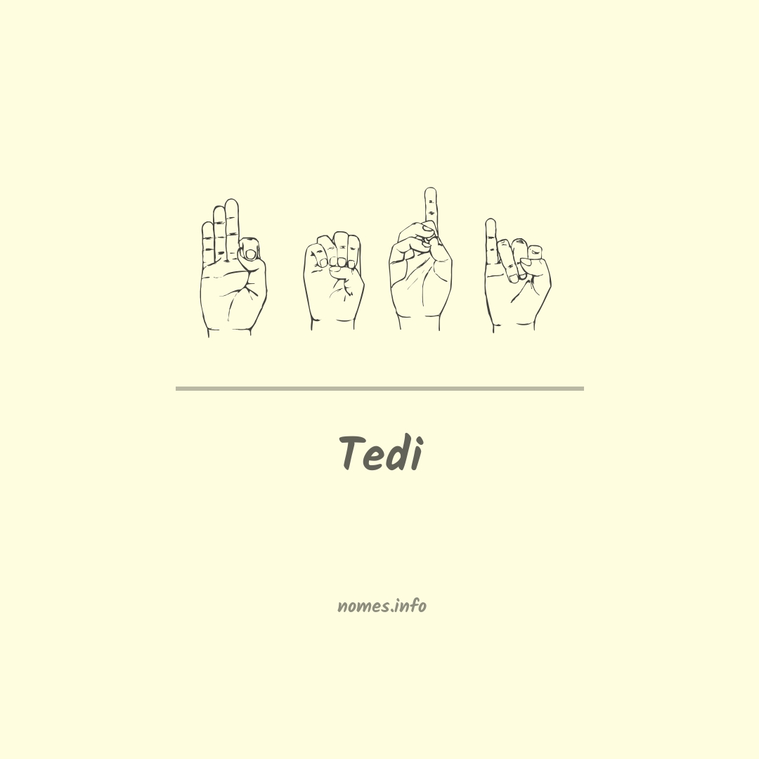 Tedi em Libras