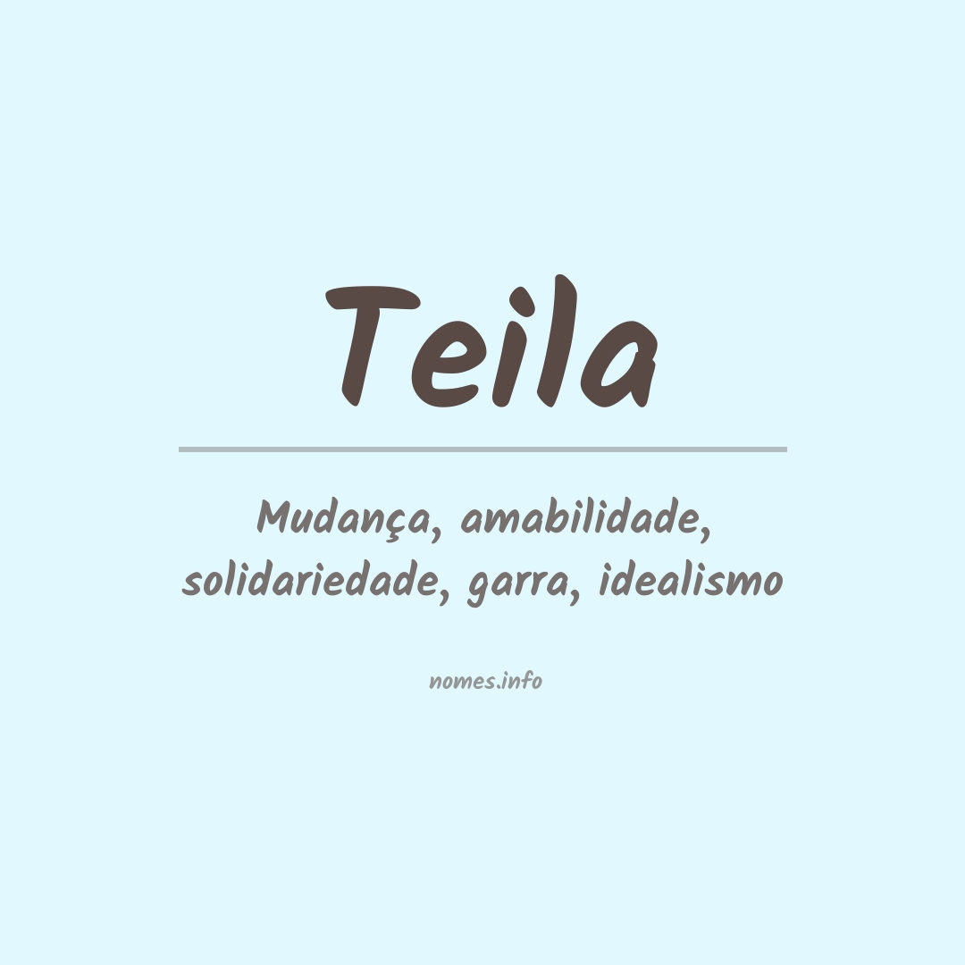 Significado do nome Teila