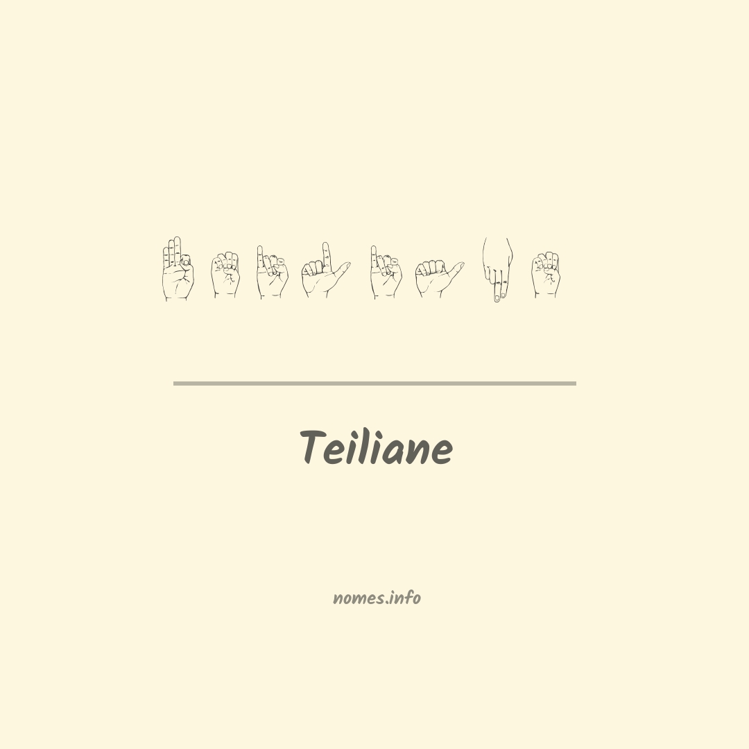 Teiliane em Libras