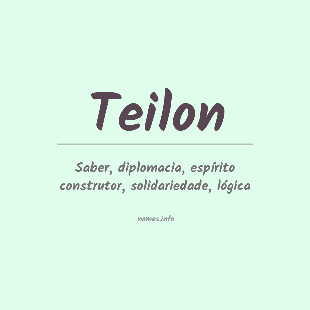 Significado do nome Teilon