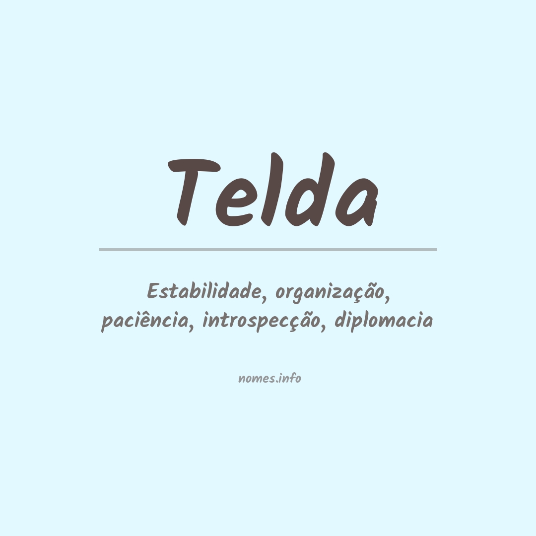 Significado do nome Telda