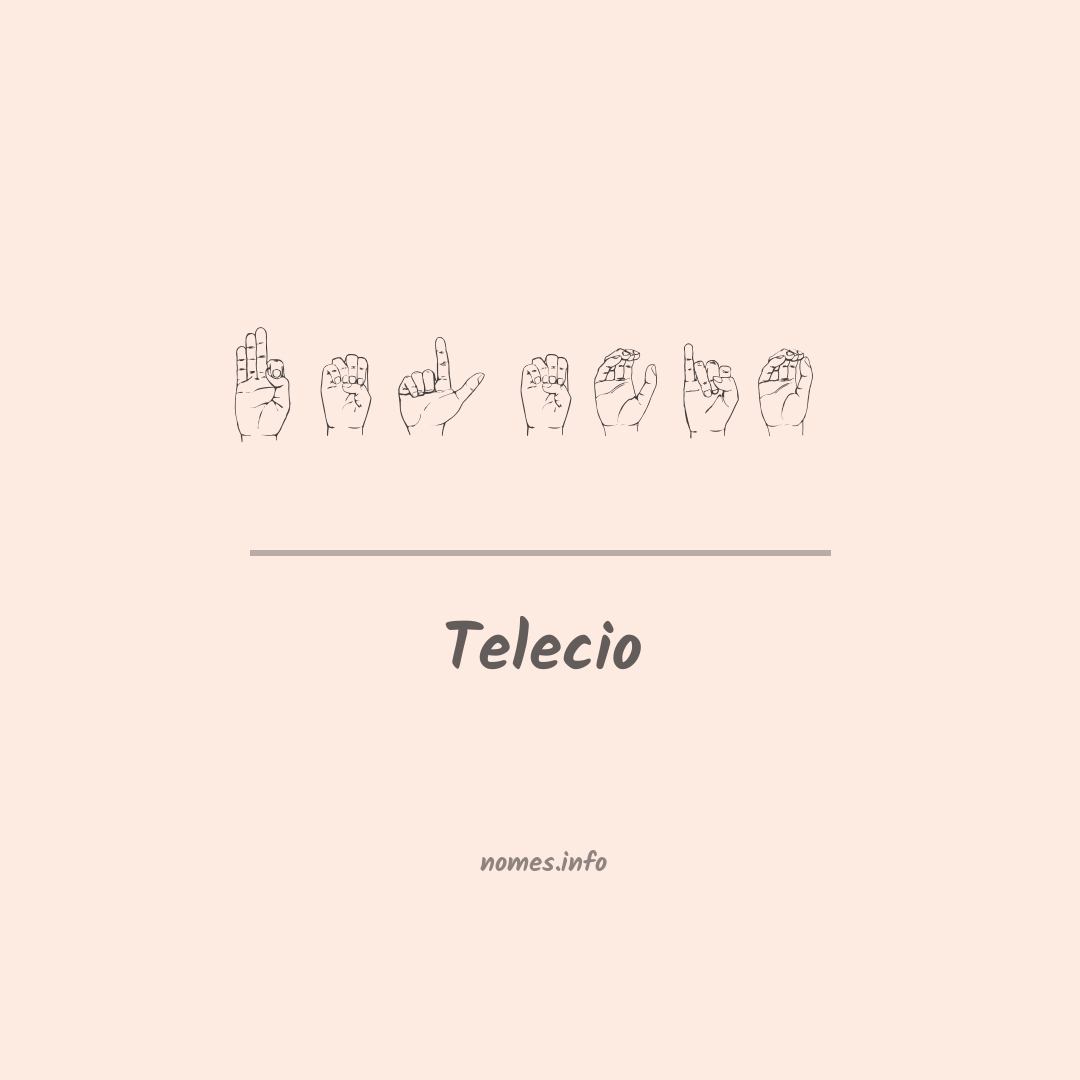 Telecio em Libras