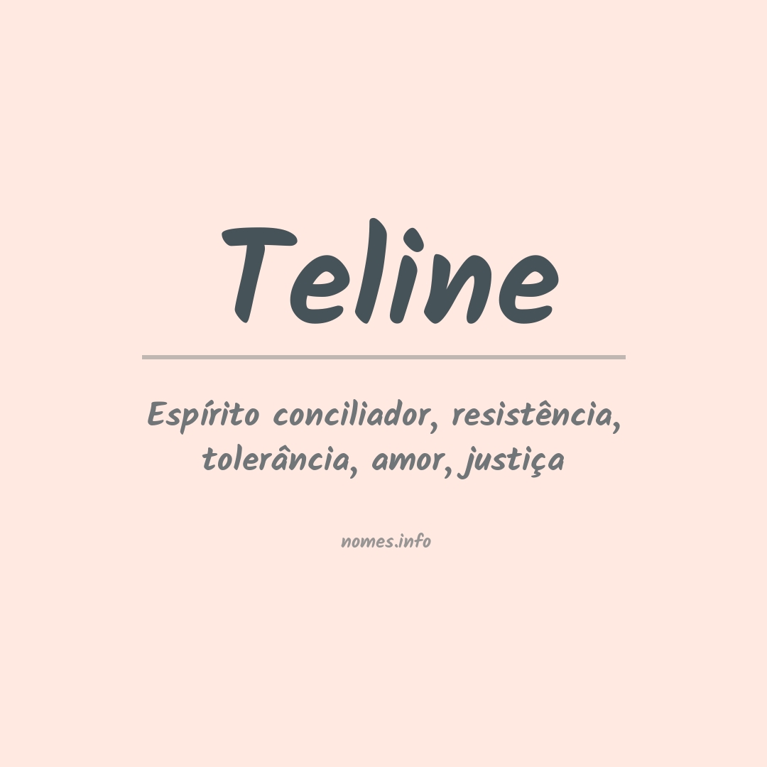 Significado do nome Teline